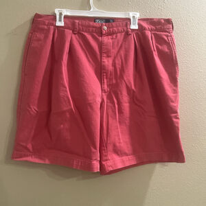 Polo Ralph Lauren Mens 40 set of two Coral Tyler Short and Yellow Chino Shorts
